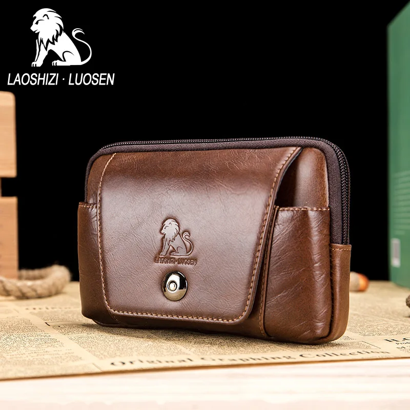 High Quality Men's Cowhide Belt Bag Mini Fanny Pack Genuine Leather Waist Bag Mobile Phone Pouch Purse For Male
High Quality Men's Cowhide Belt Bag Mini Fanny Pack Genuine Leather Waist Bag Mobile Phone Pouch Purse For Male