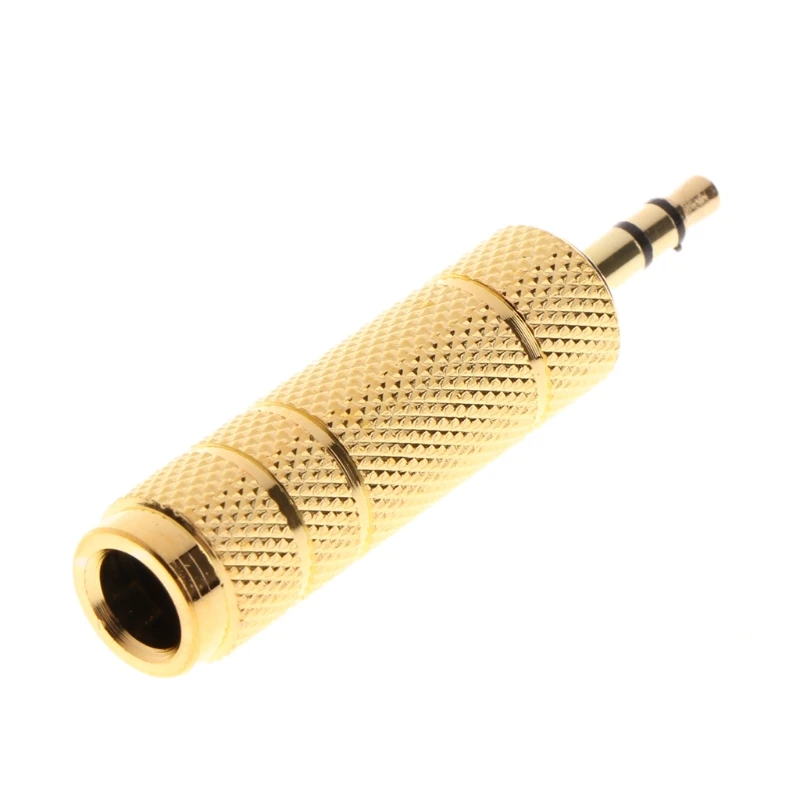 Gold-plated 3.5 mm 1/8-inch male to 6.3 mm 1/4-inch female stereo adapter jack audio, high safety and durability
Gold-plated 3.5 mm 1/8-inch male to 6.3 mm 1/4-inch female stereo adapter jack audio, high safety and durability