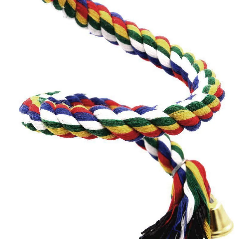 Parrot Birds Stainless Steel Cotton Rope Toy Hanging Rope With Hook 50cm Non Toxic For Birds Toys New
Parrot Birds Stainless Steel Cotton Rope Toy Hanging Rope With Hook 50cm Non Toxic For Birds Toys New