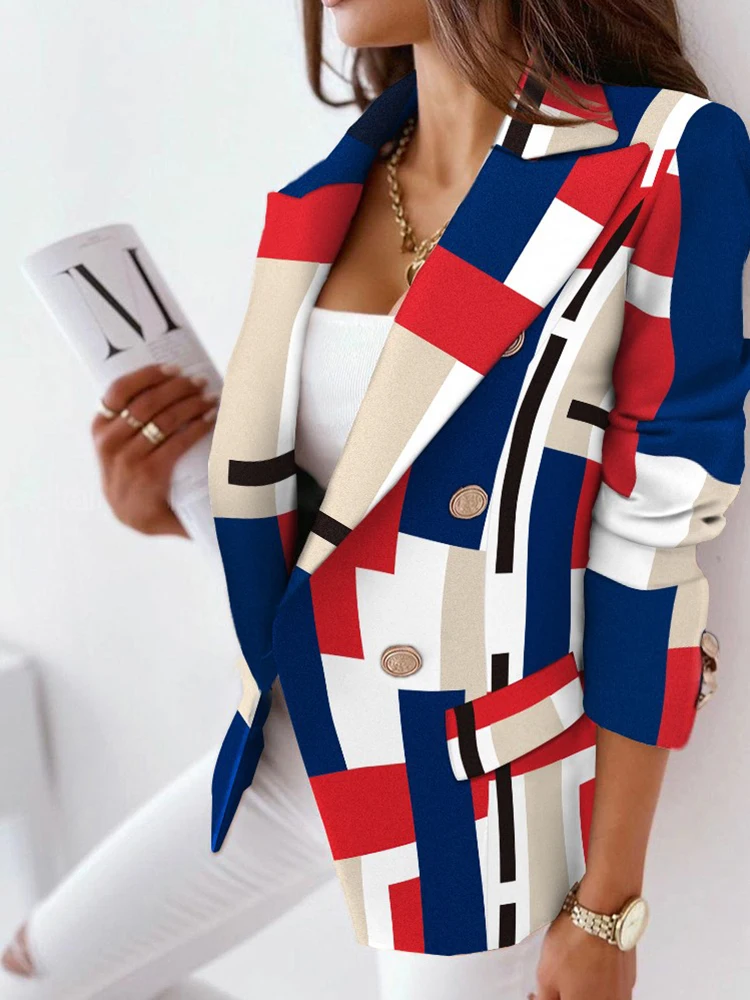 Shein Romwe 2021 Spring and Autumn New Plaid Print Lapel Collar Flap Detail Double Breasted Blazer Casual Female Shirt Jacke
Shein Romwe 2021 Spring and Autumn New Plaid Print Lapel Collar Flap Detail Double Breasted Blazer Casual Female Shirt Jacke