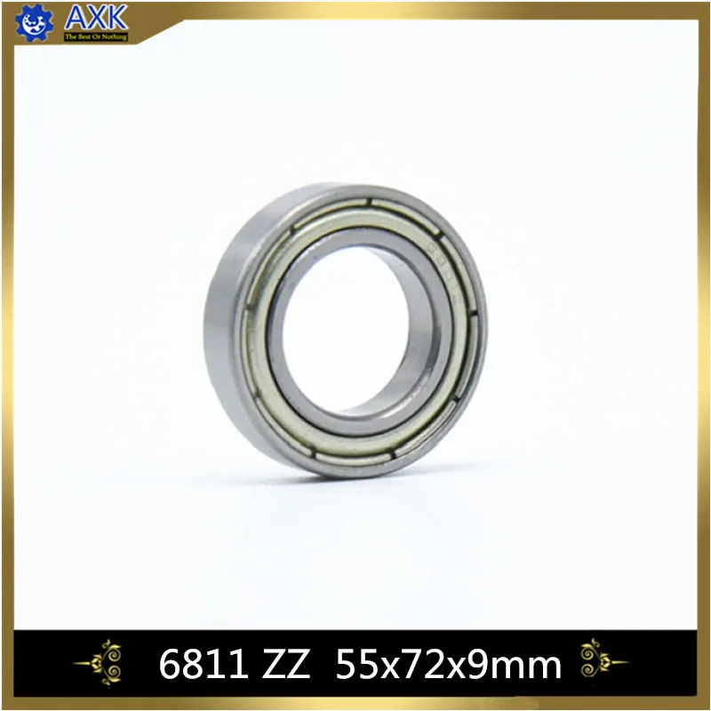 

6811ZZ Bearing ABEC-1 (4PCS) 55x72x9 mm Metric Thin Section 6811 ZZ Ball Bearings 6811Z 61811ZZ