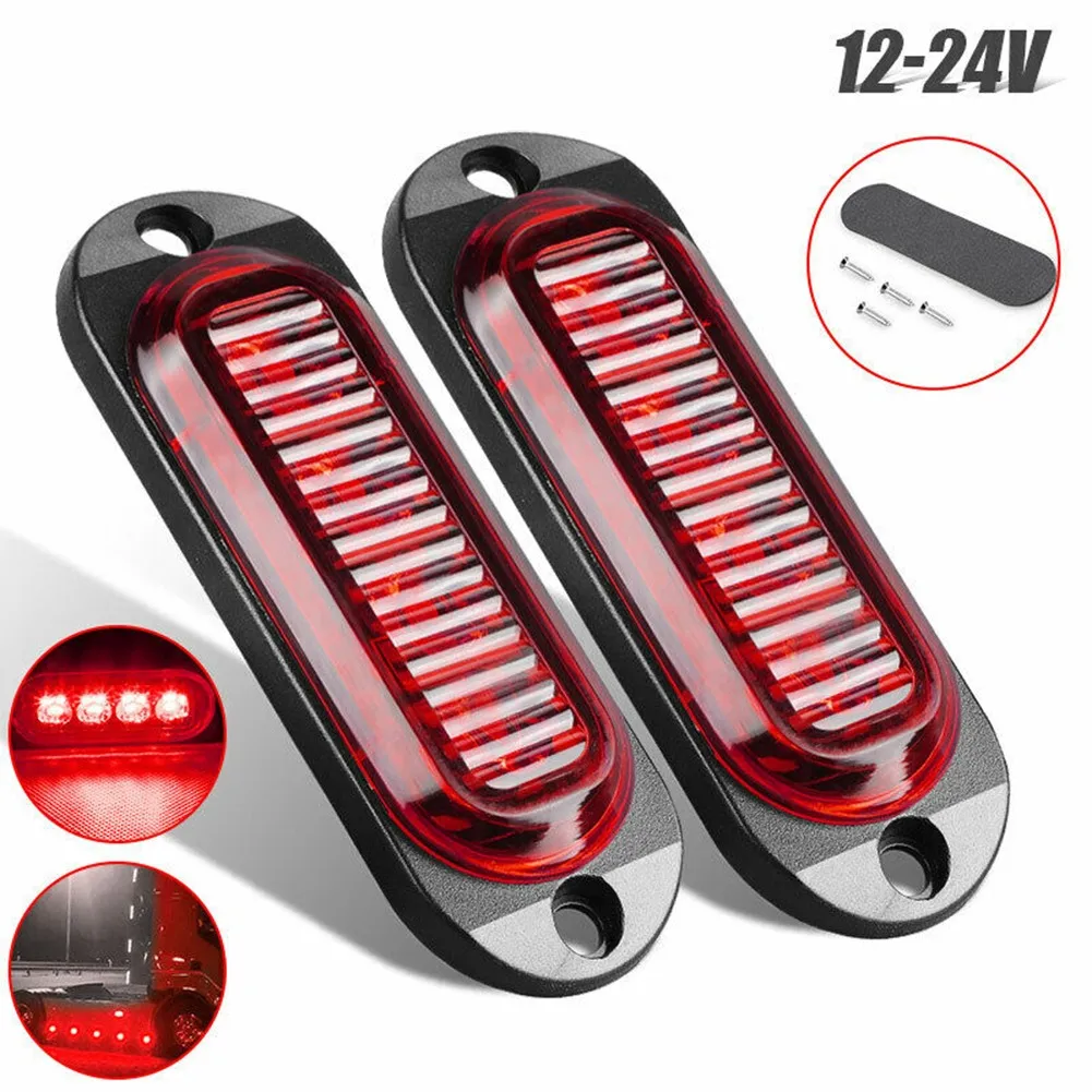 2X Side Marker Clearance Trailer Truck RV LED Light Lamp Red Waterproof 12/24V LED Side Marker Lights Red
2X Side Marker Clearance Trailer Truck RV LED Light Lamp Red Waterproof 12/24V LED Side Marker Lights Red