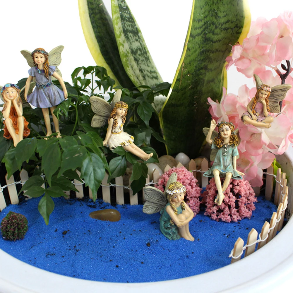 6 Pieces of Miniature Garden Fairies Figurines Resin Mini Fairy Statue Figure Fairy Garden Ornaments Decorations Accessories
6 Pieces of Miniature Garden Fairies Figurines Resin Mini Fairy Statue Figure Fairy Garden Ornaments Decorations Accessories