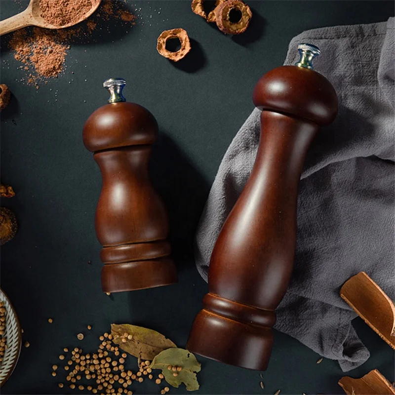 Food Grade Mechanism Wooden Pepper Mill Grinder For Kitchen 
Food Grade Mechanism Wooden Pepper Mill Grinder For Kitchen