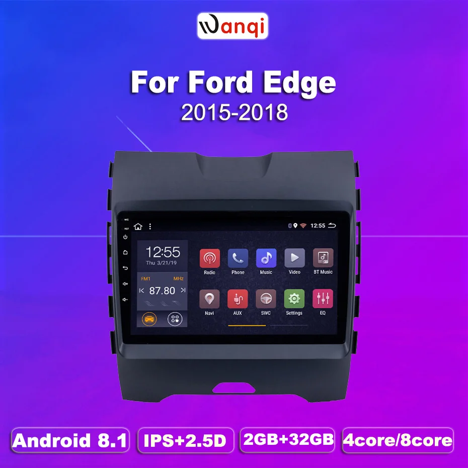 2G ram 32G rom 9 дюймов Android 8 1 автомобильный dvd плеер для Ford EDGE ranger 2015 2018 мультимедийная
