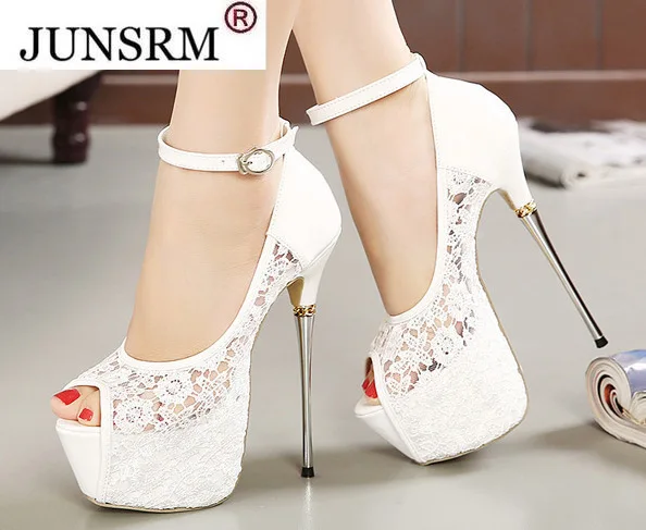 Lace Wedding Shoes Woman Peep Toe High Heels Women Shoes Platform Heels Summer Pumps Women Shoes High Heel Sandals tacones mujer
Lace Wedding Shoes Woman Peep Toe High Heels Women Shoes Platform Heels Summer Pumps Women Shoes High Heel Sandals tacones mujer