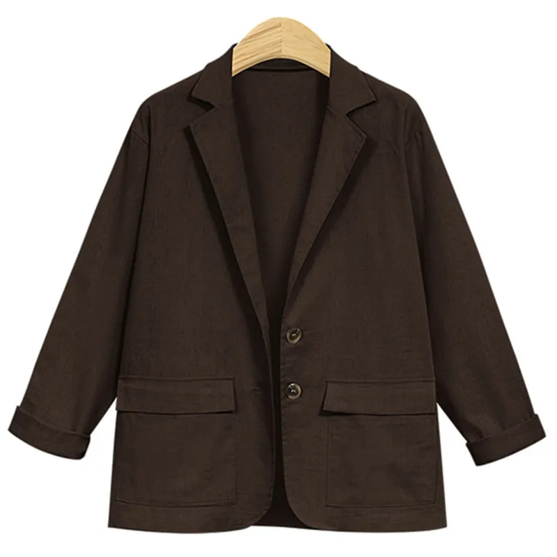 New Loose Suit Collar long-sleeved Suit women's single-breasted Solid Color all-match Urban white-collar Meets Suit Jacket Women
New Loose Suit Collar long-sleeved Suit women's single-breasted Solid Color all-match Urban white-collar Meets Suit Jacket Women