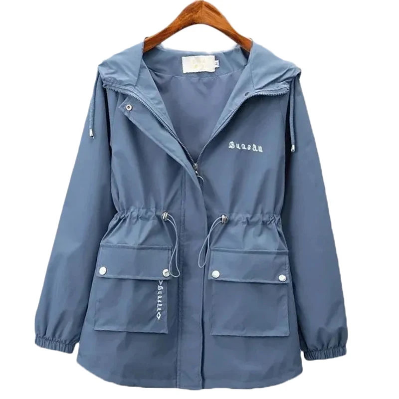 Spring Autumn New Casual Windbreaker Female Student Outerwear Korean Style Windproof Overcoat Womens Clothing Hooded Trench Coat
Spring Autumn New Casual Windbreaker Female Student Outerwear Korean Style Windproof Overcoat Womens Clothing Hooded Trench Coat
