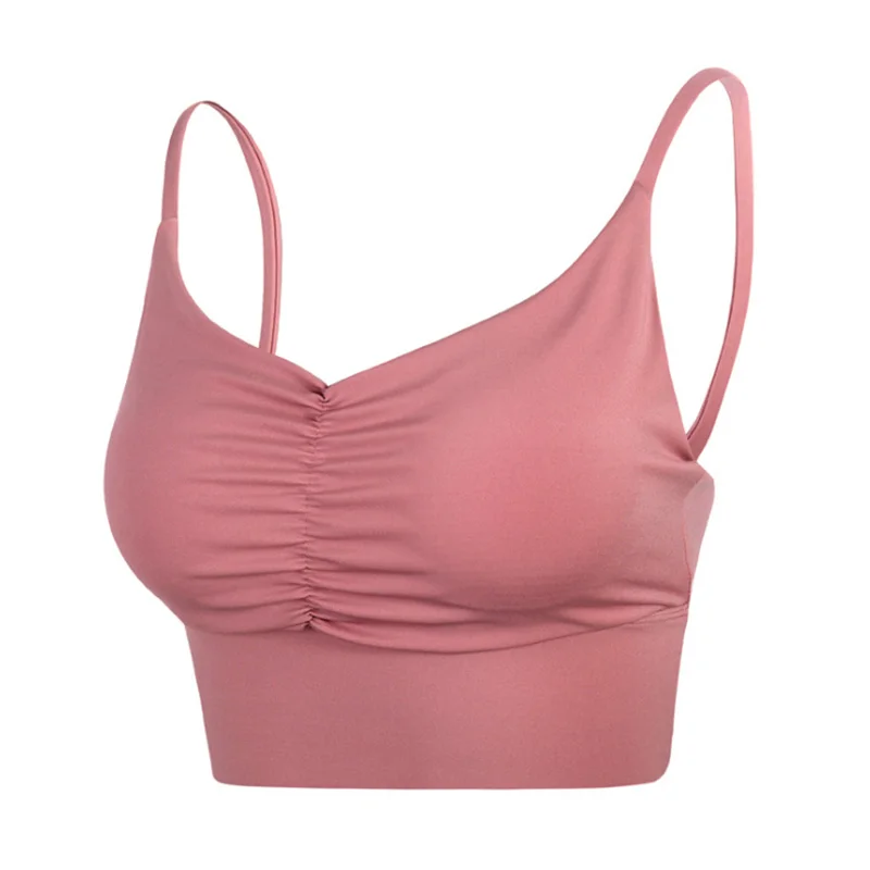 TaoBo Pink Shockproof Straps Gather Sports Yoga Underwear Running Fitness Bra Padded Sport Bra for Running Yoga Gym Seamless
TaoBo Pink Shockproof Straps Gather Sports Yoga Underwear Running Fitness Bra Padded Sport Bra for Running Yoga Gym Seamless