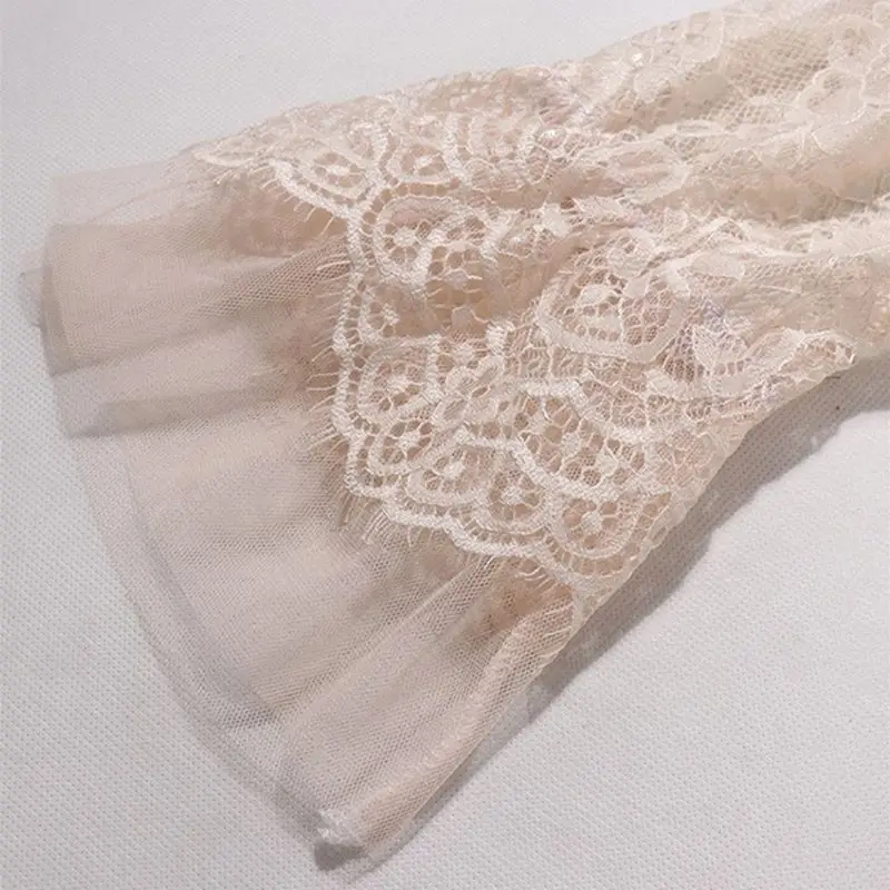 Womens Long Flare Sleeve Sheer Mesh Blouse Hollow Out Embroidered Floral Lace Shirt Swimsuit Cover Up Ruffles Neck Solid Color
Womens Long Flare Sleeve Sheer Mesh Blouse Hollow Out Embroidered Floral Lace Shirt Swimsuit Cover Up Ruffles Neck Solid Color