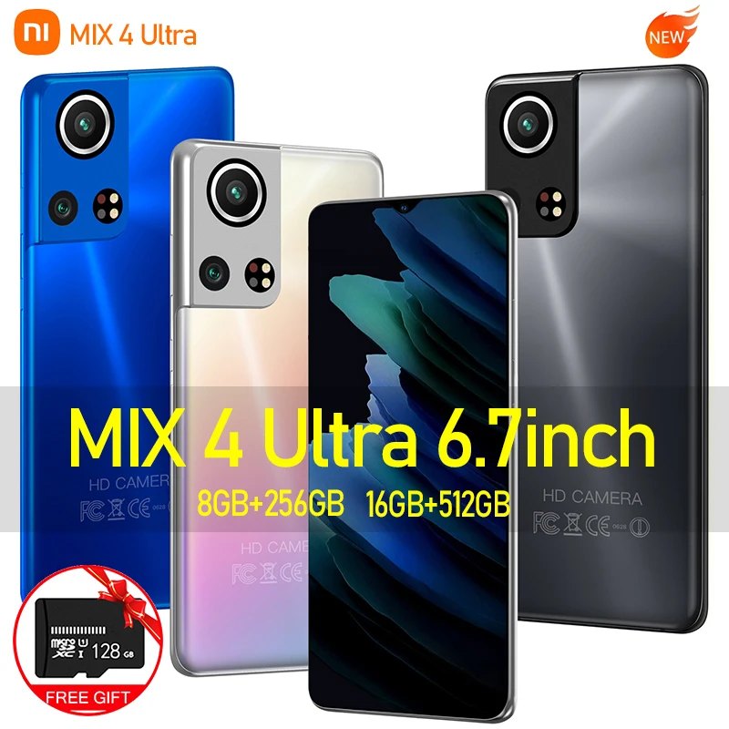 New MIX 4 Ultra 6.7 Inch Smartphone Global Version Android 16+512GB 256GB Telephone 6000mAh Battery Unlocked 4G 5G Mobile Phone
New MIX 4 Ultra 6.7 Inch Smartphone Global Version Android 16+512GB 256GB Telephone 6000mAh Battery Unlocked 4G 5G Mobile Phone