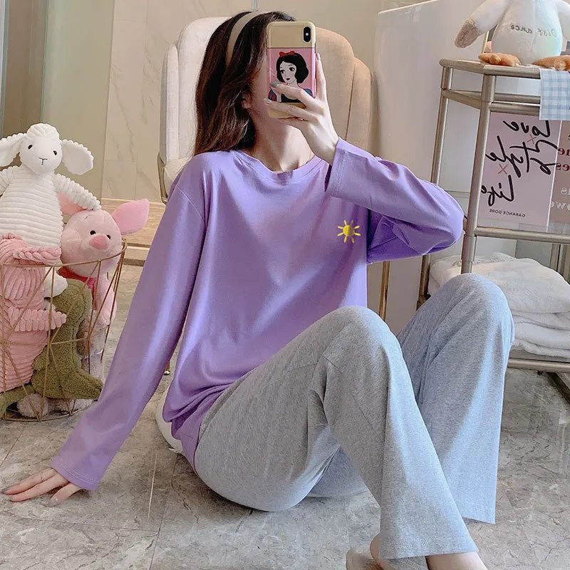 Leisure Wear Full Cotton Women Pyjamas Cute Pink Butterfly Print Women Sleepwear Comfort Night Suit Autumn Winter Pajamas Set
Leisure Wear Full Cotton Women Pyjamas Cute Pink Butterfly Print Women Sleepwear Comfort Night Suit Autumn Winter Pajamas Set