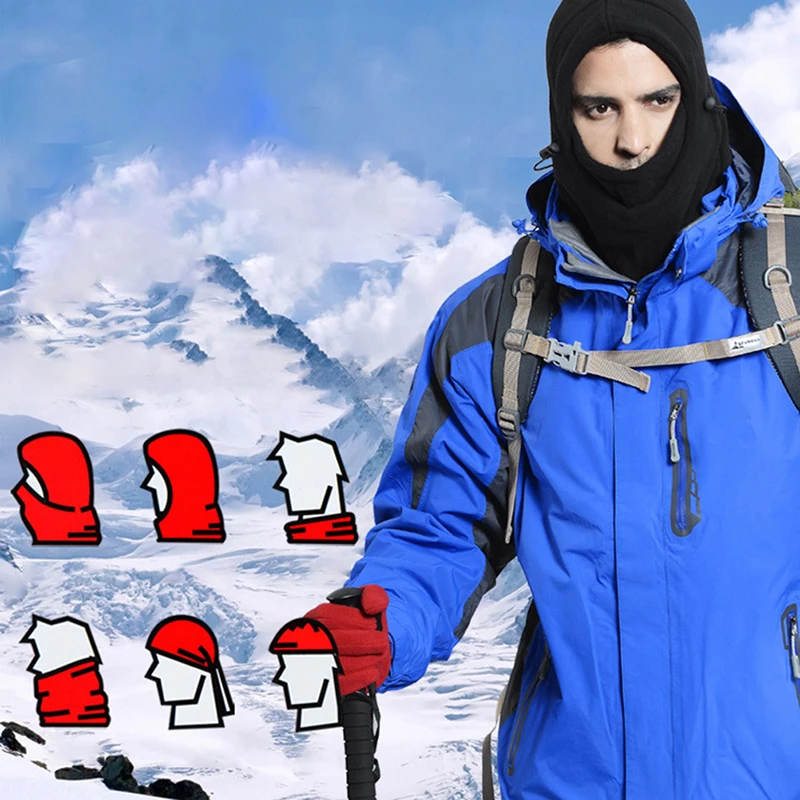 1PC Outdoor Hiking Scarves Winter Warm Cap Face Cover Hats Thermal Fleece Hooded Full Face Mask neutral / male and female
1PC Outdoor Hiking Scarves Winter Warm Cap Face Cover Hats Thermal Fleece Hooded Full Face Mask neutral / male and female