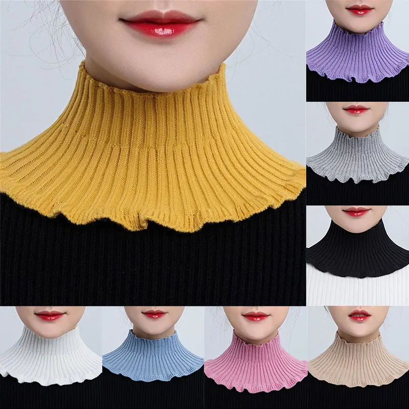 Knitted Fake Collar Scarf With Wooden Ears Women Turtleneck Knitted False Fake Collar Detachable Scarf Winter Windproof
Knitted Fake Collar Scarf With Wooden Ears Women Turtleneck Knitted False Fake Collar Detachable Scarf Winter Windproof
