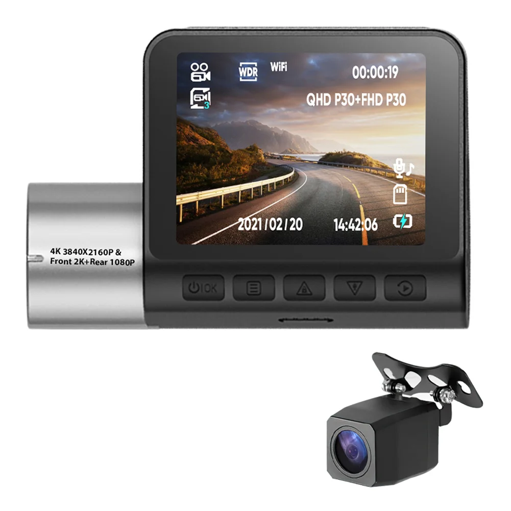 V50 4K Dashboard Camera for CarWiFi Dashcamwith 2.0 inch IPS Screen 360 Rotatable Lens G-Sensor (w/ Rear Cam)
V50 4K Dashboard Camera for CarWiFi Dashcamwith 2.0 inch IPS Screen 360 Rotatable Lens G-Sensor (w/ Rear Cam)