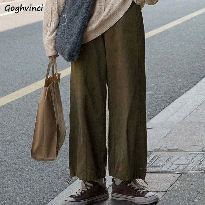 Winter Aesthetic Cargo Pants Women BF Vintage Baggy Ankle-length Elastic Waist Wide-leg Students Ins Leisure Straight Trousers
Winter Aesthetic Cargo Pants Women BF Vintage Baggy Ankle-length Elastic Waist Wide-leg Students Ins Leisure Straight Trousers