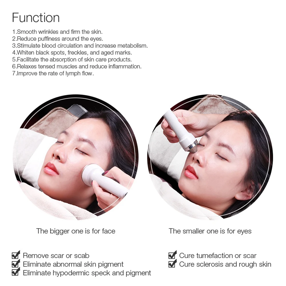 Ultrasonic Women Skin Care Whitening Freckle Removal High Frequency Lifting Skin Anti Aging Beauty Massage Facial Machine
Ultrasonic Women Skin Care Whitening Freckle Removal High Frequency Lifting Skin Anti Aging Beauty Massage Facial Machine