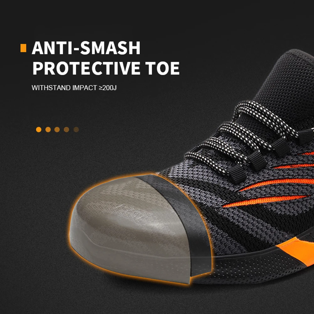2021 Safety Shoes Men Puncture-Proof Work Sneakers Steel Toe Shoes Work Boots Indestructible Safety Boots Male Protective Shoes 
2021 Safety Shoes Men Puncture-Proof Work Sneakers Steel Toe Shoes Work Boots Indestructible Safety Boots Male Protective Shoes
