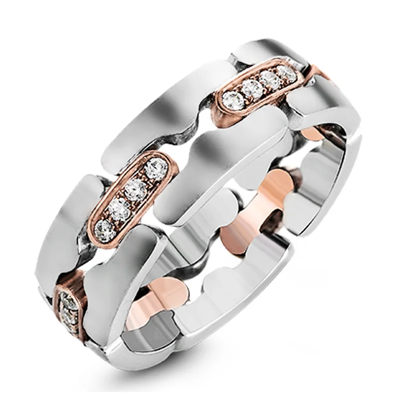 Newly Design Two Tone Women Ring for Wedding Marriage Ring Daily Wearable Versatile Jewelry High Quality Bright Rings
Newly Design Two Tone Women Ring for Wedding Marriage Ring Daily Wearable Versatile Jewelry High Quality Bright Rings
