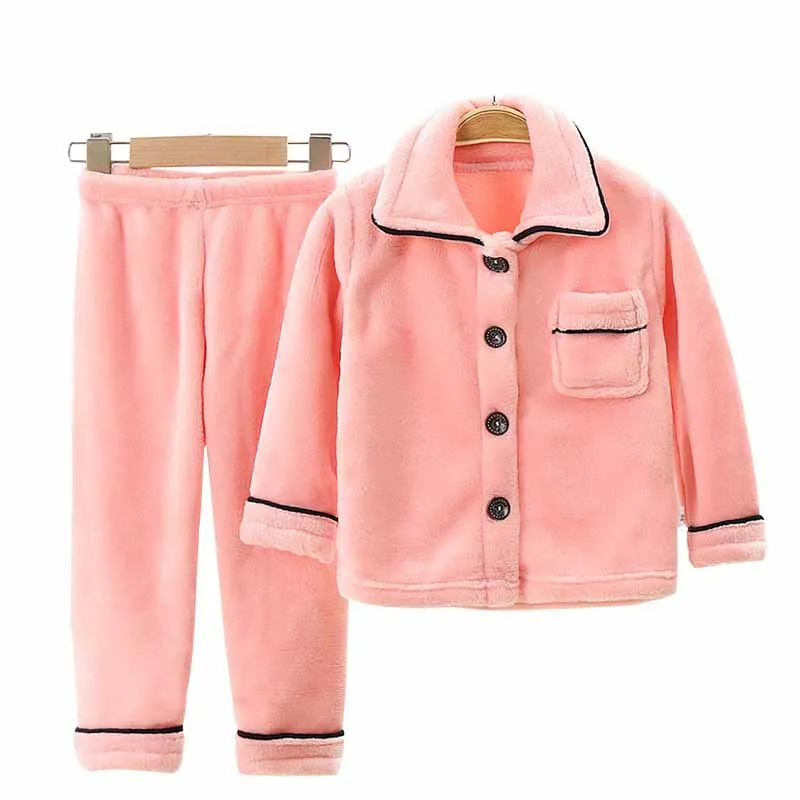 Winter Children Pajamas Set Sleepwear Warm Flannel Long Sleeves Pajamas Pink Cute Homewear 1-10 Years Kids Boys Girls 2Pcs Suit
Winter Children Pajamas Set Sleepwear Warm Flannel Long Sleeves Pajamas Pink Cute Homewear 1-10 Years Kids Boys Girls 2Pcs Suit
