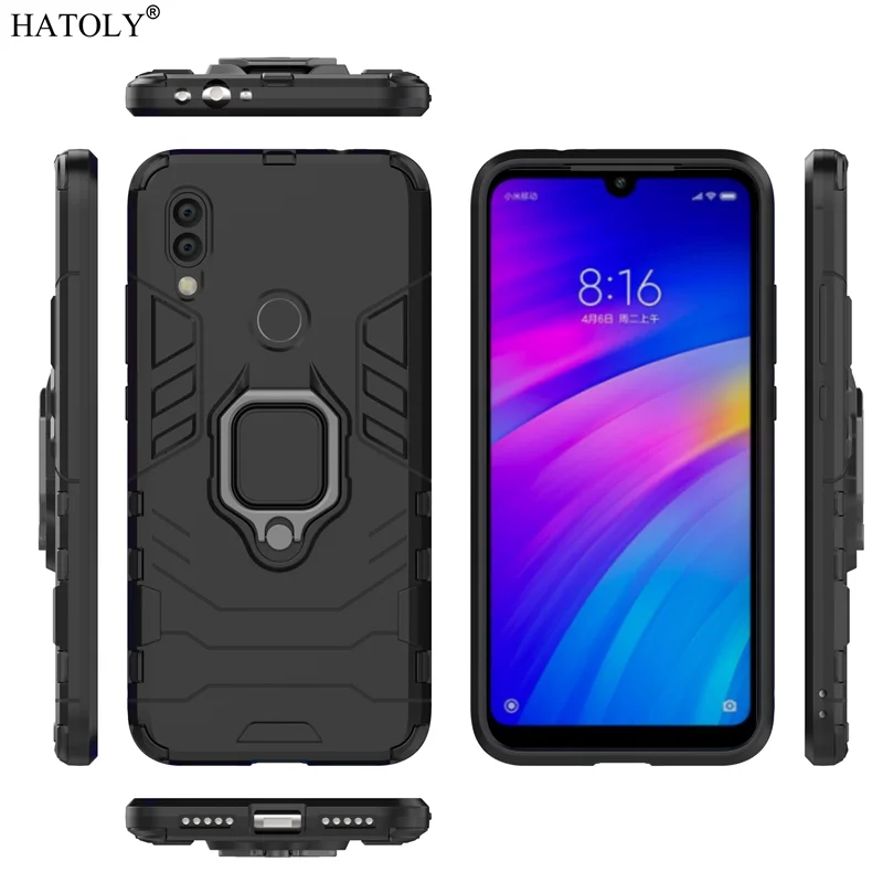 For Xiaomi Redmi 7 Case Shockproof TPU Bumper Magnetic Ring Holder Silicone Armor Hard Back Cover Redmi 7 Phone Case Redmi 7
For Xiaomi Redmi 7 Case Shockproof TPU Bumper Magnetic Ring Holder Silicone Armor Hard Back Cover Redmi 7 Phone Case Redmi 7