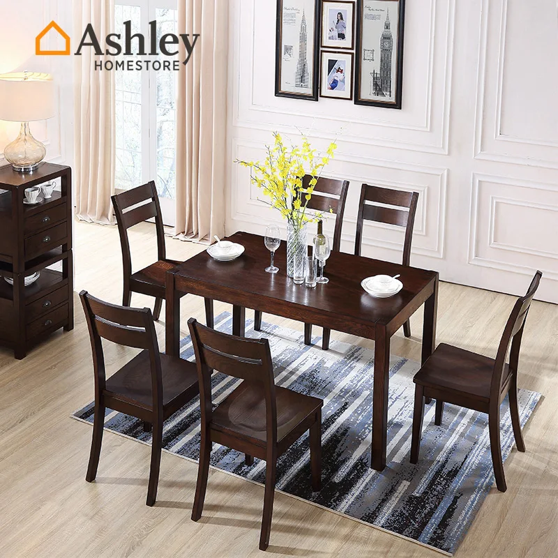 American country rural style eat desk and chair combination small family solid wood home for dinner table
American country rural style eat desk and chair combination small family solid wood home for dinner table