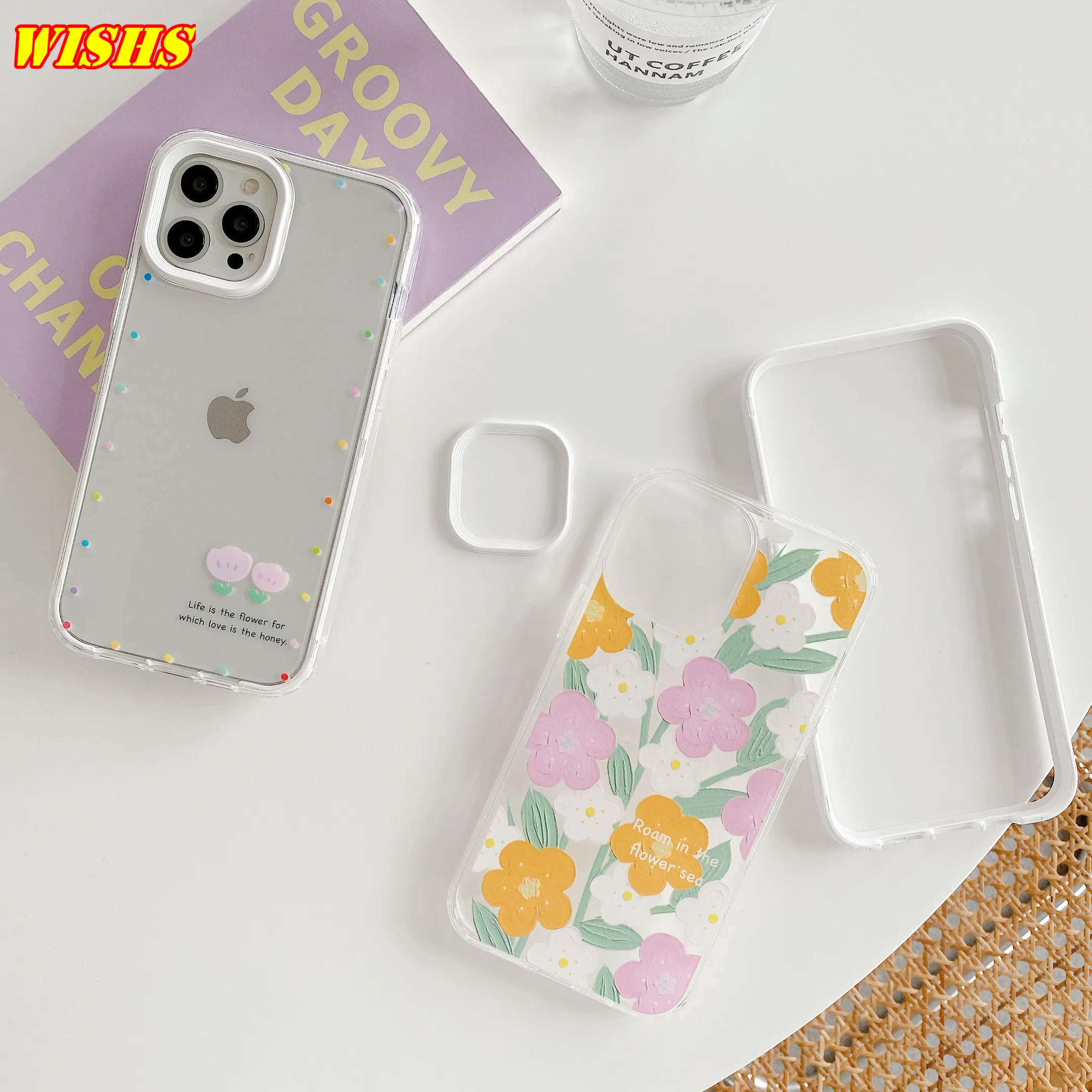 Luxury Cute Cartoon Flower Transparent Phone Case For iPhone 13 12 11 Pro Max X XS Max XR 7 8 Plus Fashion Thicken Border Cover
Luxury Cute Cartoon Flower Transparent Phone Case For iPhone 13 12 11 Pro Max X XS Max XR 7 8 Plus Fashion Thicken Border Cover