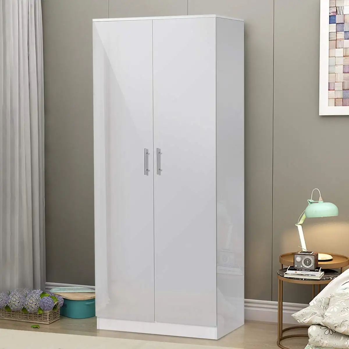 29.9x18.3x71.3 Inch Wardrobe Storage Cabinet Closet Wooden Closet High Gloss Wardrobe Closet Cabinet Organizer Bedroom Furniture
29.9x18.3x71.3 Inch Wardrobe Storage Cabinet Closet Wooden Closet High Gloss Wardrobe Closet Cabinet Organizer Bedroom Furniture