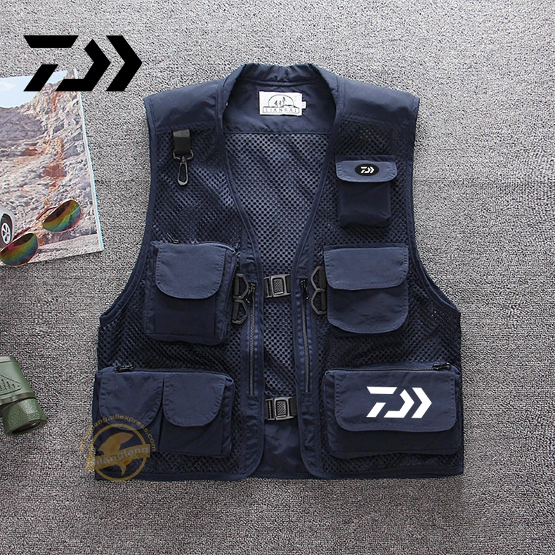 Daiwa Men's New Trend Fishing Jacket Quick-drying Mesh Vestt Multi-Pocket Mesh Vest Outdoor Vest Multi Pocket Summer Mesh Vest
Daiwa Men's New Trend Fishing Jacket Quick-drying Mesh Vestt Multi-Pocket Mesh Vest Outdoor Vest Multi Pocket Summer Mesh Vest