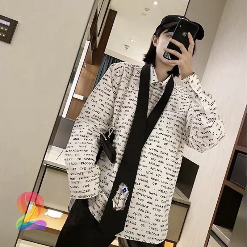 ADERERROR Ss21 New Full Print Letters Shirt Jacket High Quality Fashion Lapel Shirt Adererror Men's Women's Casual Shirts
ADERERROR Ss21 New Full Print Letters Shirt Jacket High Quality Fashion Lapel Shirt Adererror Men's Women's Casual Shirts