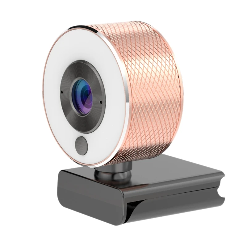 2K HD USB Dual Microphone Real-Time Rose Gold Webcam USB Computer Camera with Fill Light for PC USB Plug and Play
2K HD USB Dual Microphone Real-Time Rose Gold Webcam USB Computer Camera with Fill Light for PC USB Plug and Play