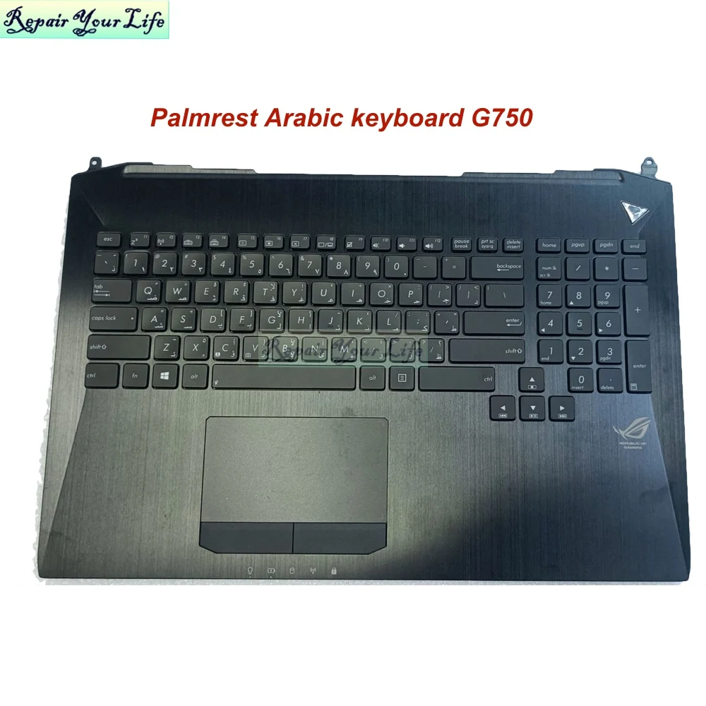 

Palmrest Keyboard for ASUS ROG G750 G750jw G750JH G750JM G750JS G750JX Top Case Upper Cover TouchPad 13n0-p4a0121 13nb00m1am0121