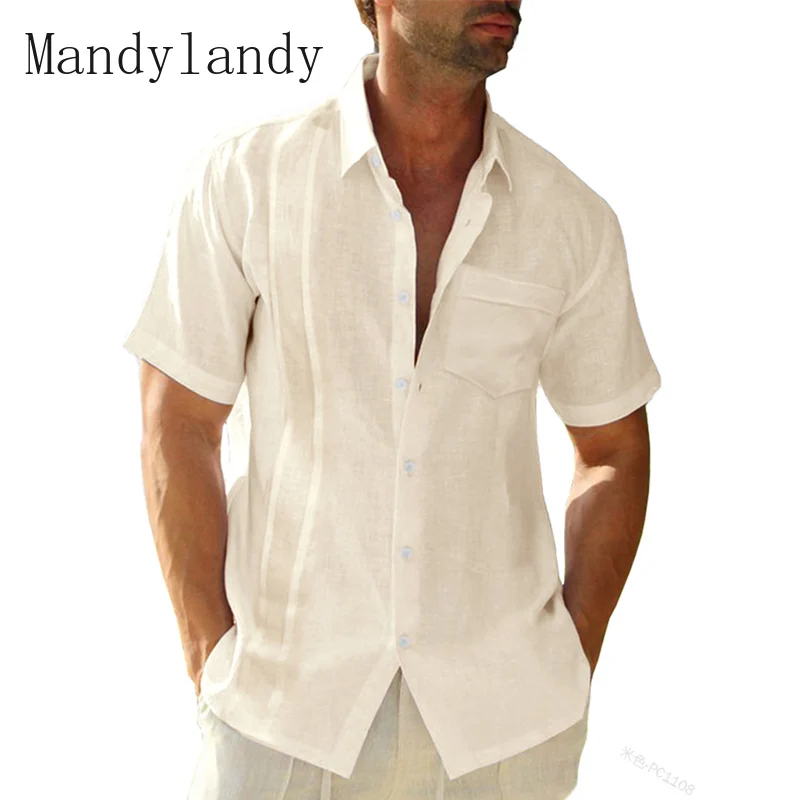 Mandylandy New Fashion Design Men's Shirt Single Breasted Solid Turn Down Collar Camisa Masculina Short Sleeve Men Shirts
Mandylandy New Fashion Design Men's Shirt Single Breasted Solid Turn Down Collar Camisa Masculina Short Sleeve Men Shirts