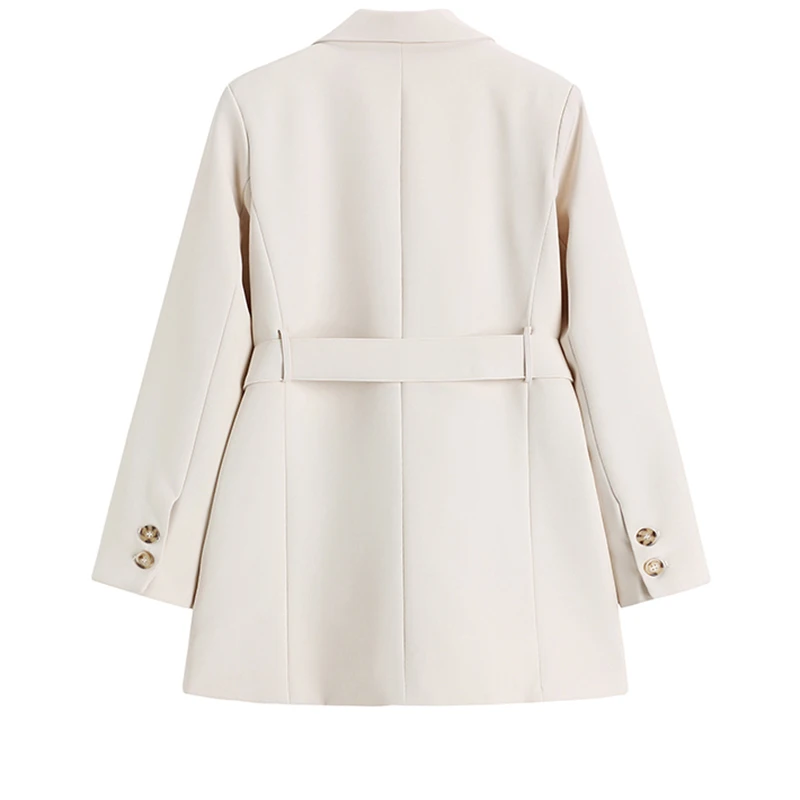 2020 Women Apricot Brief Bandage Leisure Blazer New Lapel Long Sleeve Loose Fit Jacket Fashion Tide Spring Autumn Coats
2020 Women Apricot Brief Bandage Leisure Blazer New Lapel Long Sleeve Loose Fit Jacket Fashion Tide Spring Autumn Coats