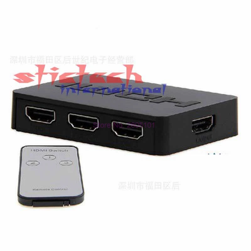 Dhl ИЛИ ems 20 комплектов 3 х1 мини HDMI сплиттер порта концентратор автоматический
