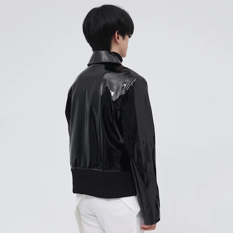Мужская блестящая куртка из искусственной кожи, короткое пальто на молнии с отложным воротником, модель 9Y9838 в Корейском стиле на осень и зим...
Мужская блестящая куртка из искусственной кожи, короткое пальто на молнии с отложным воротником, модель 9Y9838 в Корейском стиле на осень и зим...
