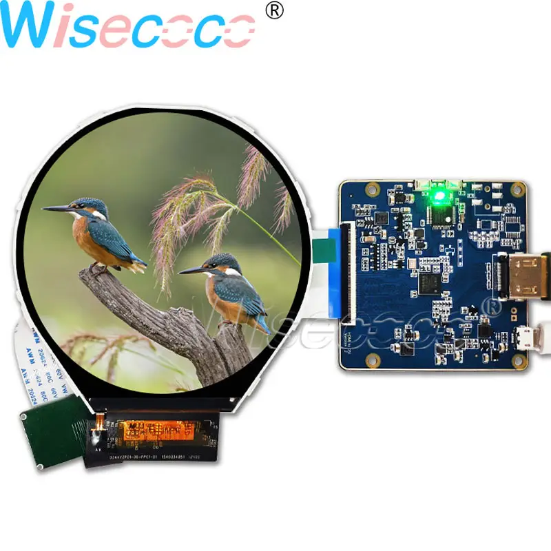 Wisecoco 3.4" 800*800 IPS Circular Display Round LCD Screen 2S4P WLED Backlight with MIPI Driver Board for Instruments
Wisecoco 3.4" 800*800 IPS Circular Display Round LCD Screen 2S4P WLED Backlight with MIPI Driver Board for Instruments