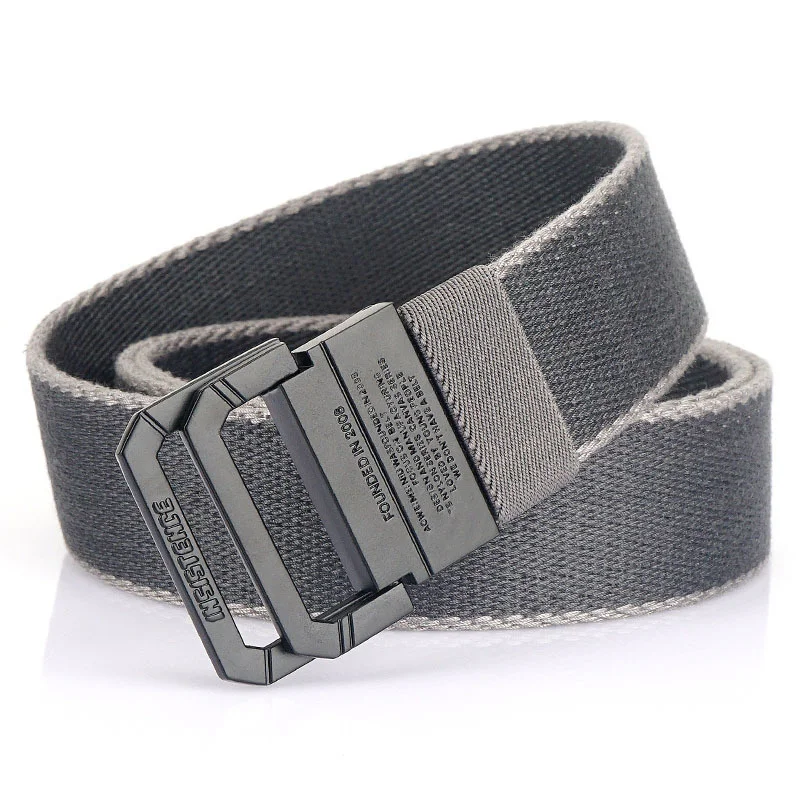 Men's and Women's Black Metal Double Ring Buckle Leisure Belt Can Be Used in Four Seasons with Simple Canvas Trouser Belt
Men's and Women's Black Metal Double Ring Buckle Leisure Belt Can Be Used in Four Seasons with Simple Canvas Trouser Belt