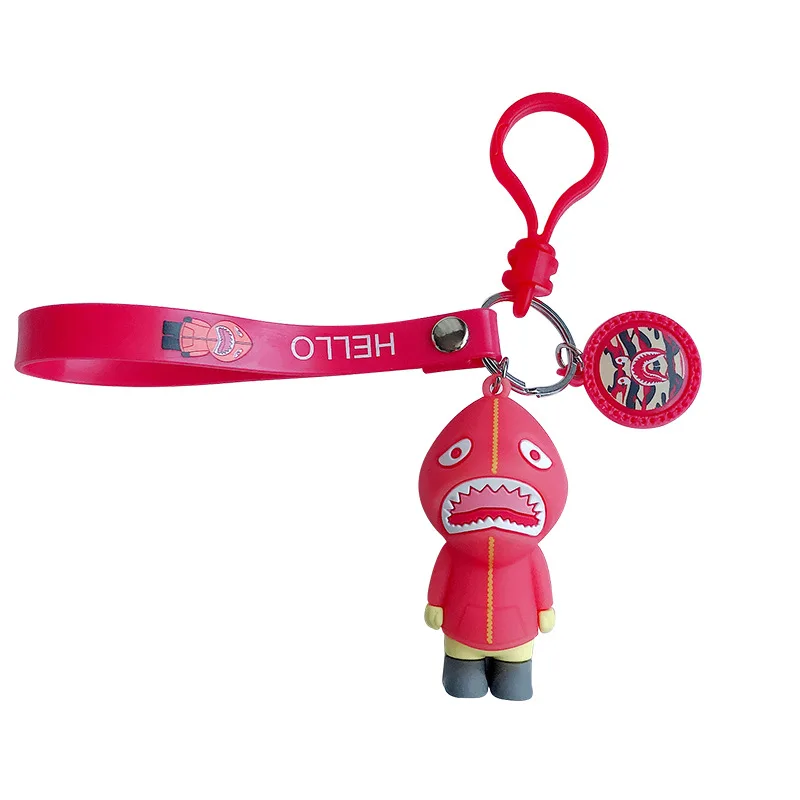 2020 Cartoon Lovely Key Chain Tide Shark Man Silicone Keychain Personality Couple Bag Pendant Keyring High Quality Gift
2020 Cartoon Lovely Key Chain Tide Shark Man Silicone Keychain Personality Couple Bag Pendant Keyring High Quality Gift