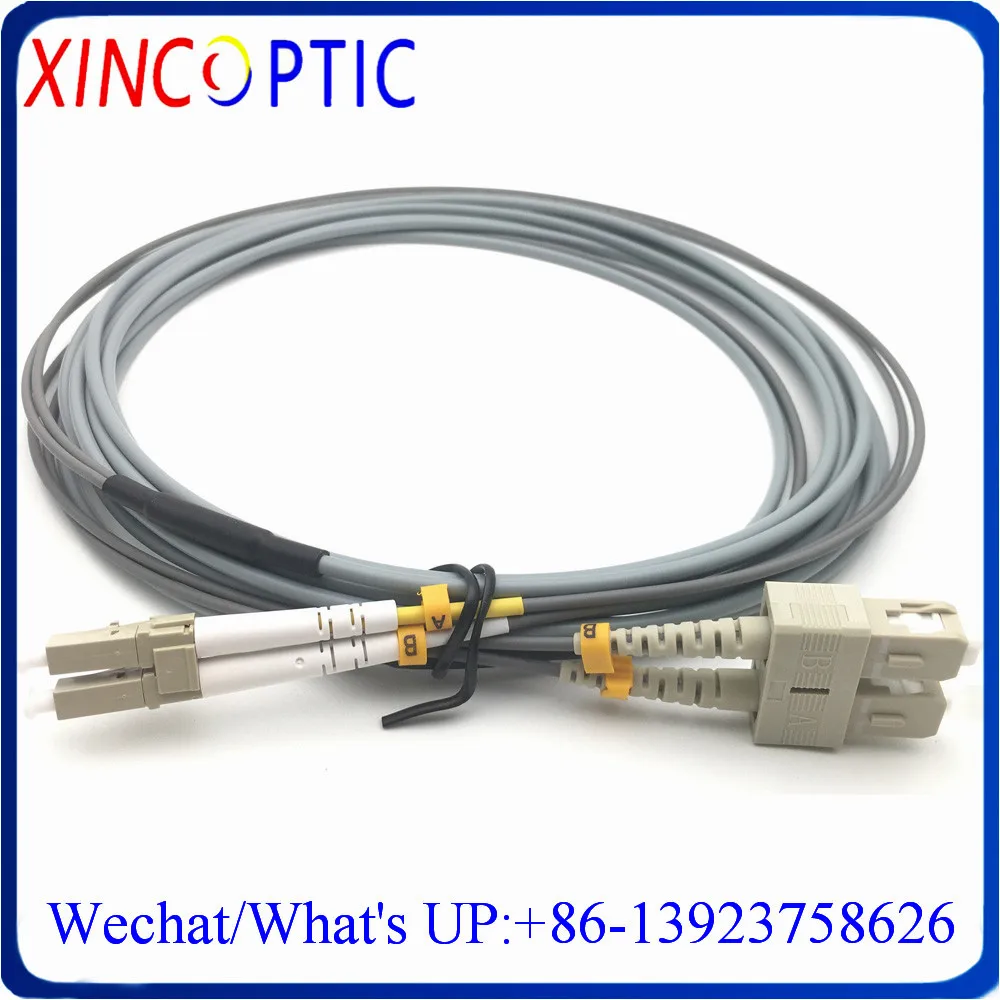 

OM2,MM(50/125),DX,PVC Jacket,3.0mm,1/2/3/5/10/20M LC/UPC-SC/UPC SC-LC 3.0mm Duplex Armored Fiber Optic Patch Cord Cable Jumper