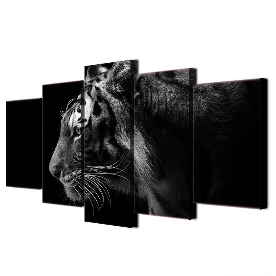 Printed Frame HD Modern Living Room Pictures Canvas 5 Panel Animal Tiger Painting Wall Art Poster Home Decor Cuadros Modular
Printed Frame HD Modern Living Room Pictures Canvas 5 Panel Animal Tiger Painting Wall Art Poster Home Decor Cuadros Modular