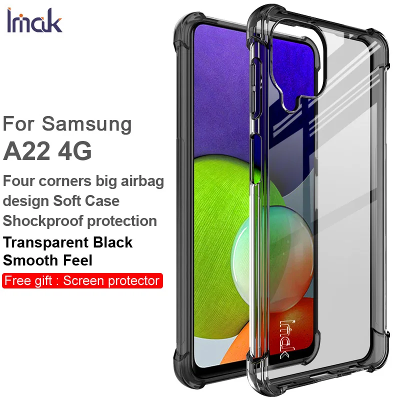Чехол IMAK Для Samsung Galaxy A22, Противоударная подушка безопасности, Противоударная мягкая задняя крышка из ТПУ для Samsung A22, 4G/5G
Чехол IMAK Для Samsung Galaxy A22, Противоударная подушка безопасности, Противоударная мягкая задняя крышка из ТПУ для Samsung A22, 4G/5G