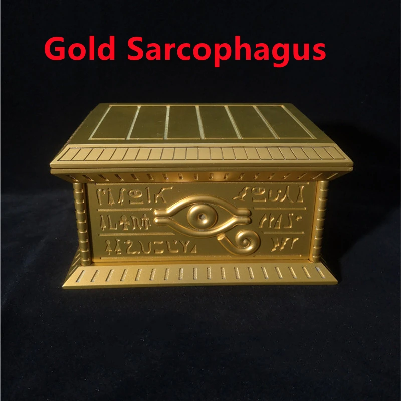 Золотая коробка Yu-Gi-Oh Sarcophagus 1:1 для хранения фигурок, украшение для глаз тысячелетия (не оригинал)
Золотая коробка Yu-Gi-Oh Sarcophagus 1:1 для хранения фигурок, украшение для глаз тысячелетия (не оригинал)