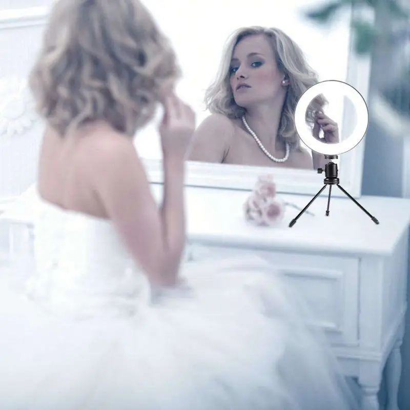 New Dimmable LED Studio Camera Ring Light USB Charging High-quality 6 Inch Wire Control Photo Phone Video Fill Lights*.
New Dimmable LED Studio Camera Ring Light USB Charging High-quality 6 Inch Wire Control Photo Phone Video Fill Lights*.
