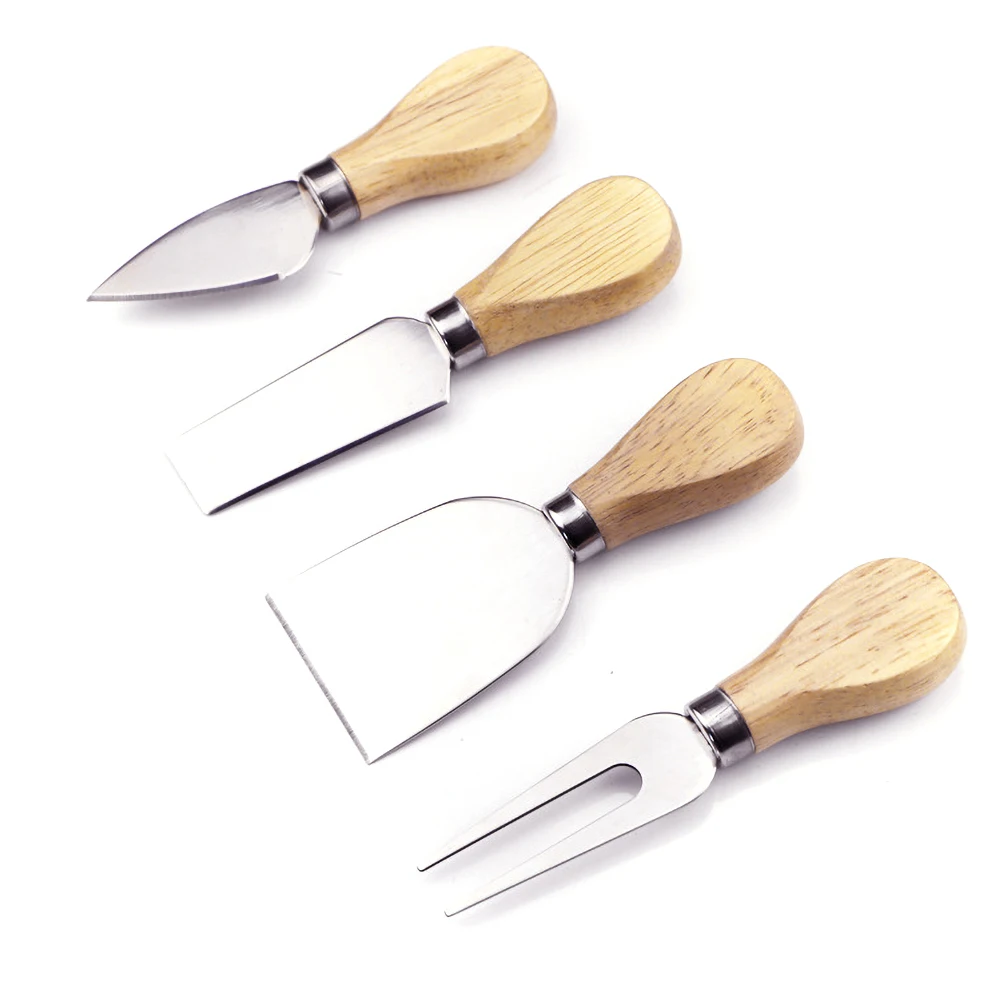 4pcs Stainless Kitchenware Oak Wood Handle Cheese Butter Blade Fork Knives Set For Home Kitchen Slicing Tool
4pcs Stainless Kitchenware Oak Wood Handle Cheese Butter Blade Fork Knives Set For Home Kitchen Slicing Tool