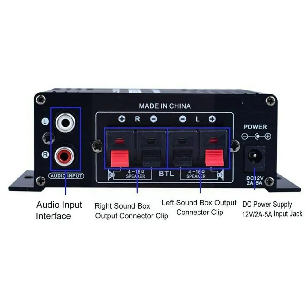 Dc12v Car Home Small Power Amplifier Stereo Music Receiver Fm Radio Quality Mp3 High Player G1i2
Dc12v Car Home Small Power Amplifier Stereo Music Receiver Fm Radio Quality Mp3 High Player G1i2