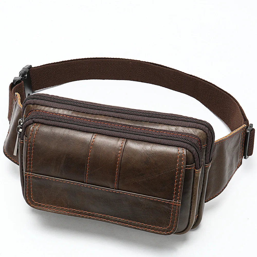 Genuine Leather Men's Running Bag Full-Grain Leather Outdoor One-Shoulder Crossbody Chest Bag Men Retro Genuine Leather
Genuine Leather Men's Running Bag Full-Grain Leather Outdoor One-Shoulder Crossbody Chest Bag Men Retro Genuine Leather