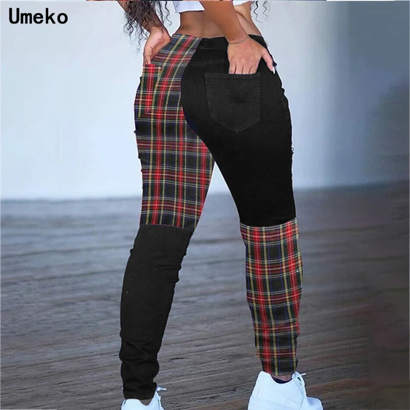 Plus Size Women Pants Plaid Print Patchwork Slim High Waist Fashion Pants Ladies Casual Streetwear Trousers Pencil Pants Y2K
Plus Size Women Pants Plaid Print Patchwork Slim High Waist Fashion Pants Ladies Casual Streetwear Trousers Pencil Pants Y2K