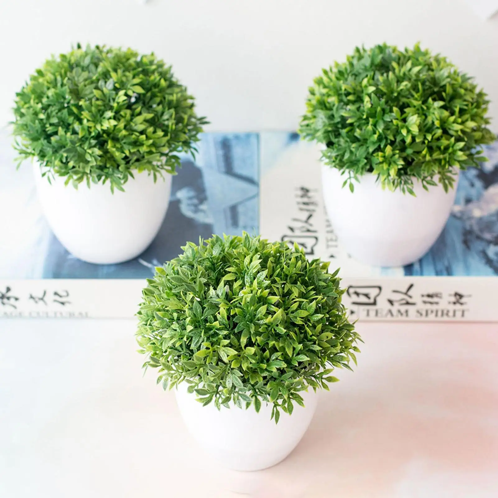 3 шт. моделирование искусственные растения бонсай Бамбуковая трава цветы