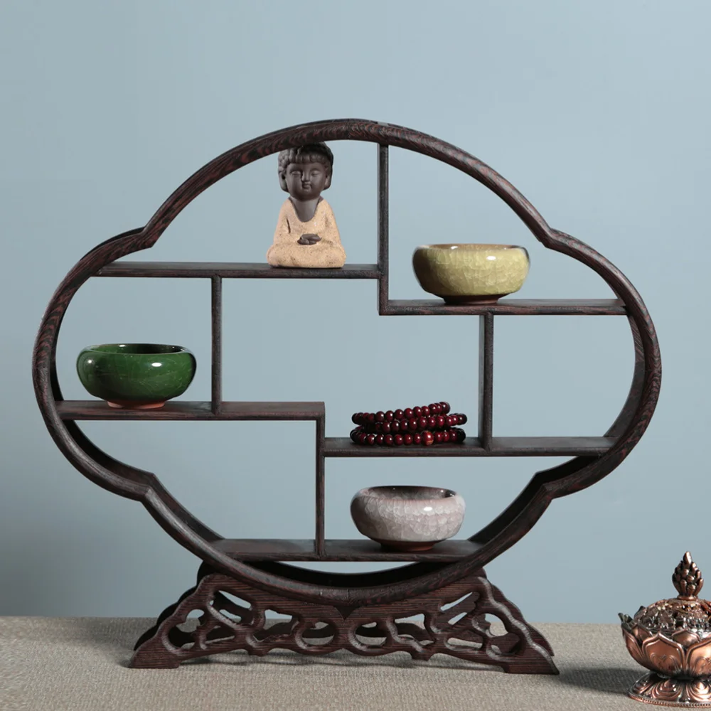 1Pc Wood Shelf Retro Antique Shelf Rosewood Crafts Wenge Display Stand without Ornaments (Peach Shape)
1Pc Wood Shelf Retro Antique Shelf Rosewood Crafts Wenge Display Stand without Ornaments (Peach Shape)
